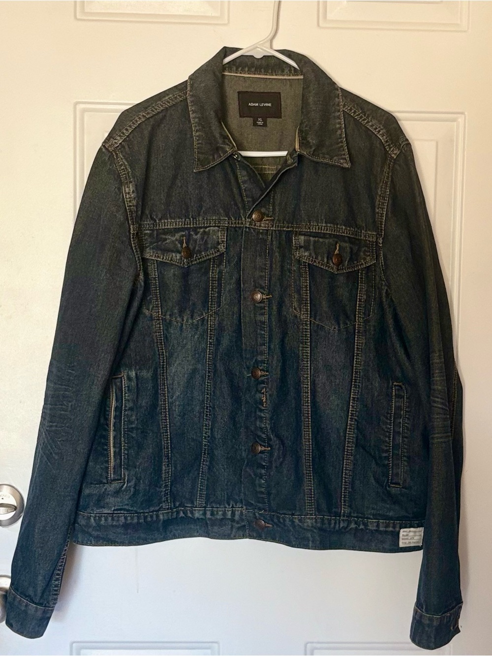 Vintage Adam Levine Dark Wash Denim Trucker Jacket #222 Men’s XL